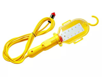 Лампа-переноска 12V, пластиковый корпус, светодиодная (12 SMD) шнур 5 м, в прикуриватель 