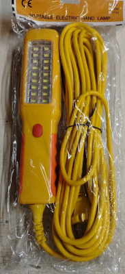 Лампа-переноска 220V, пластик корпус, 18 SMD, шнур 10 м, с розеткой  HX-13