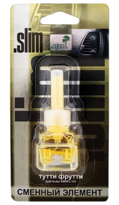 Ароматизатор на дефлектор жидкий SLIM (Сменный блок) Тутти Фрутти (8 мл.) SMRFL- 115