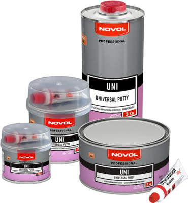 Шпатлёвка со стекловолокном ULTRA FIBER, 1.75 кг. (99124) NOVOL (1/6)
