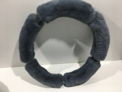 Оплетка экомех-стразы, M (37-39 см), Норка Серая  