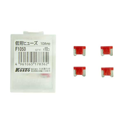 Предохранитель флажковый МИКРО 10 А (вставка) KOITO (F1050) V911945050 (уп.10 шт.) 