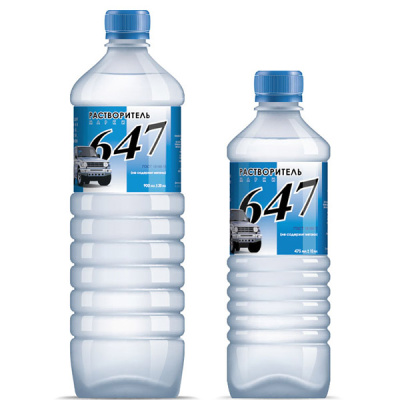 Растворитель №647,  1 л.  (уп.18 шт.)