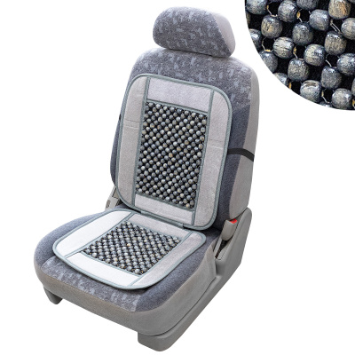 Накидка бамбук-полиэстер массажная Massage-02 серый/темное дерево, шт. SKYWAY S01302039
