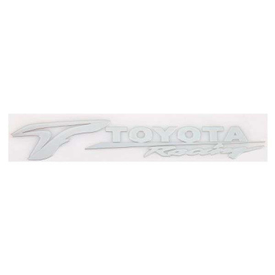 Наклейка металлизированная TOYOTA RACING, 140*20мм, серебро SKYWAY (SNO.62GREY)