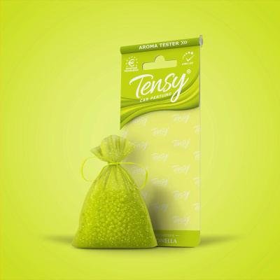 Ароматизатор подвесной мешочек, тюль, гранулы CITRONELLA, TTE-13 Tensy  (уп.15шт) 