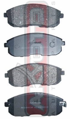 D10601KA1A/D1060EM10A Колодки тормозные дисковые Akyoto AKD-EM10A N.Tiida C11/13/Juke F15  05-  FR