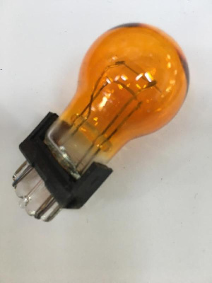 Лампа б/ц 12V 21W/5W Orange W2.5*16d, под тонкое гнездо (61157 Or ) (уп10/100 шт) двухконтактная