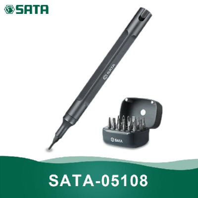 05108 SATA Отвертка наборная в виде ручки ( 24 магнитные насадки-биты )
