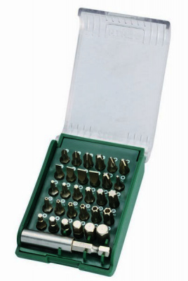 09332 SATA Биты 6,3 мм-1/4, металлическая рукоятка, пластиковый пенал (31предмет), к-т