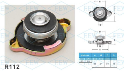 Крышка радиатора R112 (0.9 kg/cm2) FUTABA 