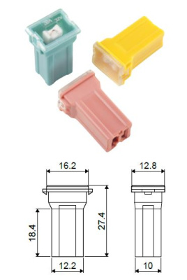 Предохранитель силовой тип B (F MINI)  20А W228-B, шт.  S09301003 SKYWAY (уп 5 шт)