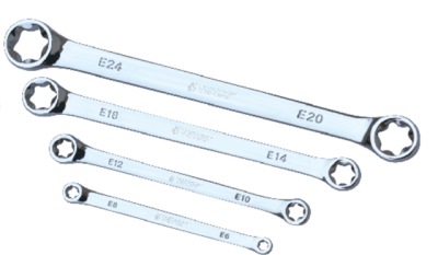 Ключи E-TORX набор (4 предмета) 09082 TStop