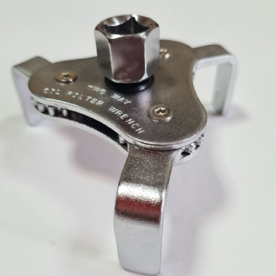Съемник фильтра краб D 63-102мм плоские лапы, хром ST06-8A   (1/40)