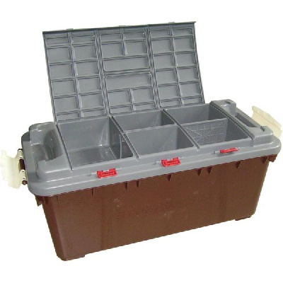 Ящик пластиковый противоударный 75L (795*360*330) 2 защелки/ 3 бокса под мелочь  Ekoa  EK-882