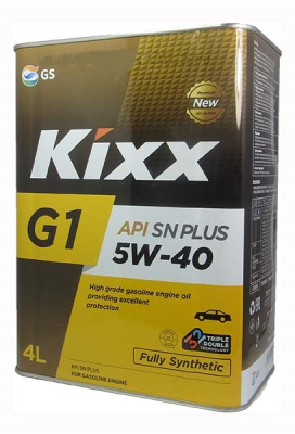 Масло моторное GS Oil Kixx G1 5w40 SN/ SP, 4L (1/4) Метал уп  Synt  