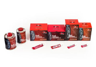 Клей резиновый для горячей вулканизации  КРС-240 мл (красная мет. банка с кистью)