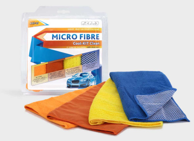 Салфетка Микрофибра 30*40см Cool-kit Clean (4 шт), к-т   AMF-07 AZARD