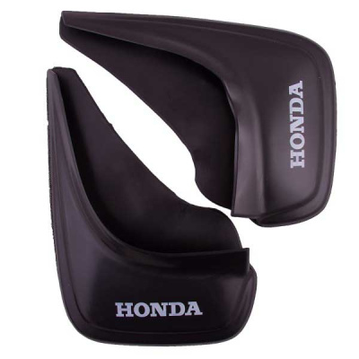 Брызговик фигурный черный, надпись HONDA (2 шт), к-т  S05201005 SKYWAY