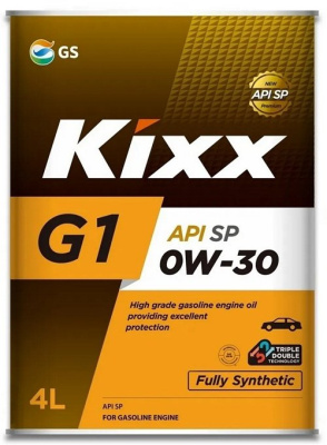 Масло моторное GS Oil Kixx G1 0w30 SN/ SP, 4L  (1/4) Synt