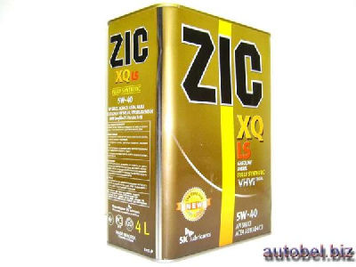 Масло моторное ZIC XQ LS 5w40 SМ/SN/CF,  4L  (1/4)
