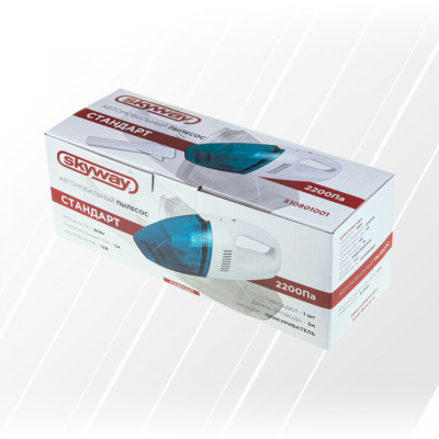 Пылесос SKYWAY СТАНДАРТ 2200Па 60W 12V 1 насадка S10801001