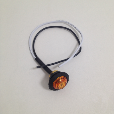 Фонарь габаритный 12/24V  3 SMD круглый D2 см водонепроницаемый, оранжевый , шт.
