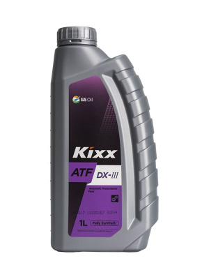 Масло трансмиссионное AКПП ATF DX-3, 1L  GS Oil Kixx  синтетика (1/12)