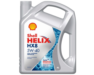 Масло моторное Shell Helix HX8  5w40 SN/ SN plus, 4L  (1/4)  синтетика   