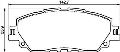 NP1167  Колодки тормозные дисковые G-BRAKE  GP-02022 T.CAMRY/HYBRID (ASV70,AXVA70,AXVH71,GSV70)