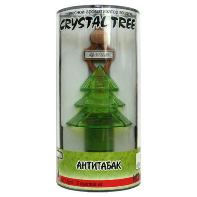 Ароматизатор подвесной жидкий Елочка Crystal Tree Антитабак, 5мл  HCT- 60 (1/40)