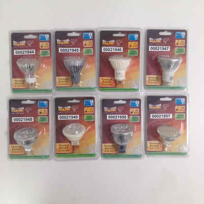 Светодиодная лампа бытовая GU10  220-240 V 5W( =40W)   4 SMD(36*29) керамик (Mаяк)  GU-006