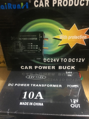 Инвертер (преобразователь напряжения) 24V в 12V (10 A)