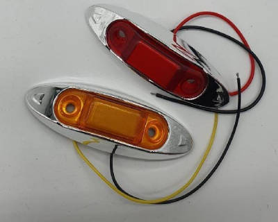 Фонарь габаритный 12/24V, SQ-C-088, оранжевый, шт    (уп 2 шт)