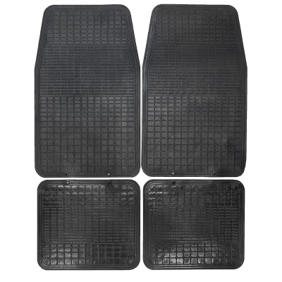 Коврики Резина 4 пр (п:64*40см,з:33*39см) Стандарт 009, Черный, к-т   SW S01704009 (1/12)