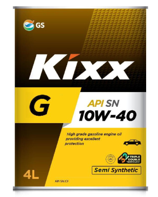 Масло моторное GS Oil Kixx G 10w40 SN, 4L (1/4) Метал уп (G1 10w40 SN/CF) SemiSynt  