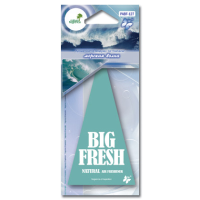 Ароматизатор подвесной пластина BiG FRESH Морская волна PABF-127 (1/10)