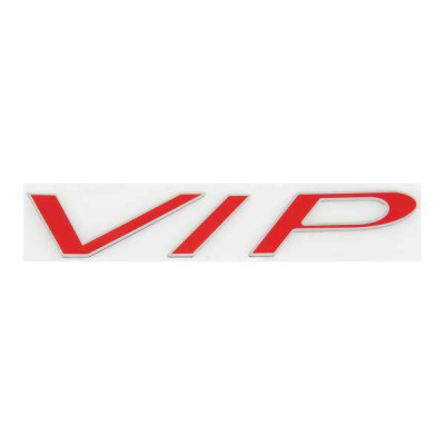 Наклейка металлизированная VIP, 140*30мм, красный SKYWAY (SNO.94 RED)