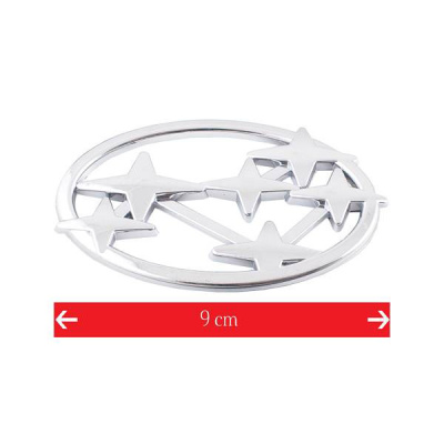 Эмблема SUBARU, 95*60мм, хром объемная SKYWAY (SSAE-004)