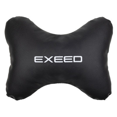 Подушка подголовник Косточка экокожа 30*20 см, Черная EXEED S08002033 SW