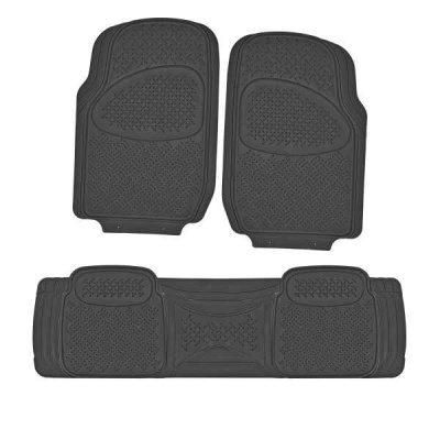 Коврики Полиуретан 3 пр (п:72*51см,з:43*156см) Hot-3 Черный, к-т  SKYWAY S01702006 (1/4)
