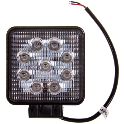 Фара светодиодная  105*105* 50мм (9 диодов)12V/24V 27W, Ближний свет,  шт.  S07201013 SKYWAY