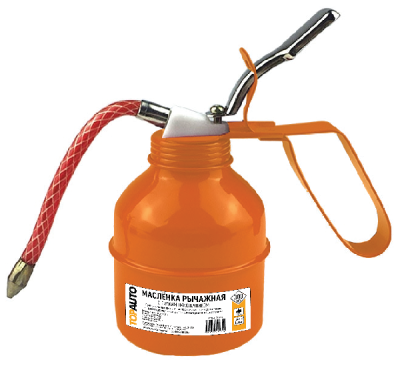 Масленка для заливки масел, металл 300 мл  с гибким наконечником TOP AUTO