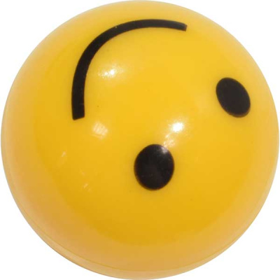 Колпачок для камеры пластиковый шарик Смайлик, желтый, 4 шт, к-т VC-141