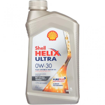 Масло моторное Shell Helix Ultra  0w30 ECT SN/C2/C3, 1L (1/12) синтетика 