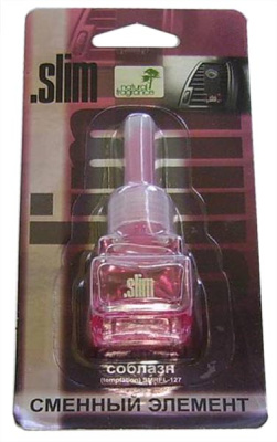 Ароматизатор на дефлектор жидкий SLIM (Сменный блок) Соблазн (8 мл.) SMRFL- 127