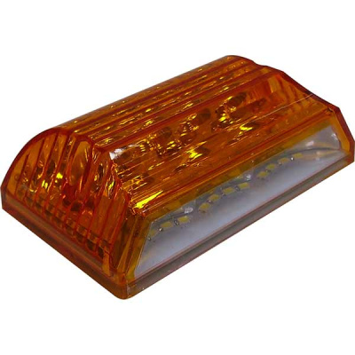 Фонарь габаритный 24V 8 SMD (+12 SMD)  98* 62 мм, оранжевый, шт.  (уп 2 шт)