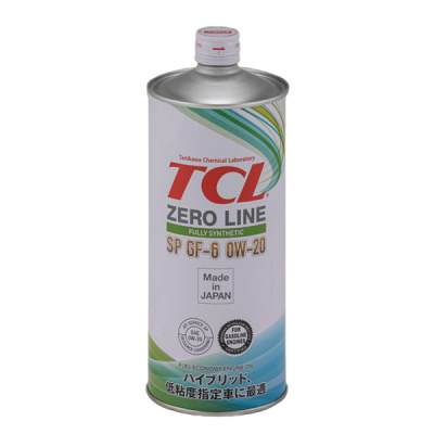 Масло моторное TCL Zero Line Fully Synth, Fuel Economy, SP, GF-6, 0W20, 1л (1/12) Синтетика 