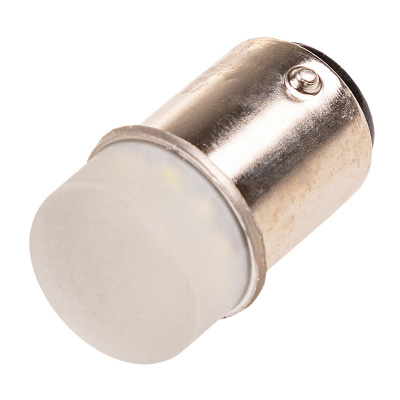 Светодиод T25/5 12V WHITE  9SMD (5050) керамика SKYWAY S08201457 двухконтактный, (к-т 2шт.)