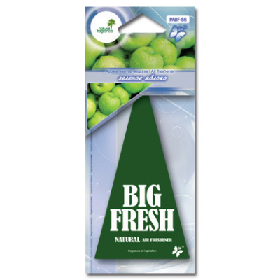 Ароматизатор подвесной пластина BiG FRESH Зеленое яблоко PABF- 56  